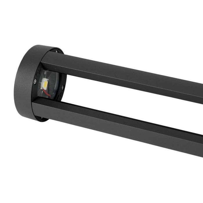 10W(1000Lm) LED surface mounted garden light, 80cm, V-TAC, IP65, black, cold white light 6400K