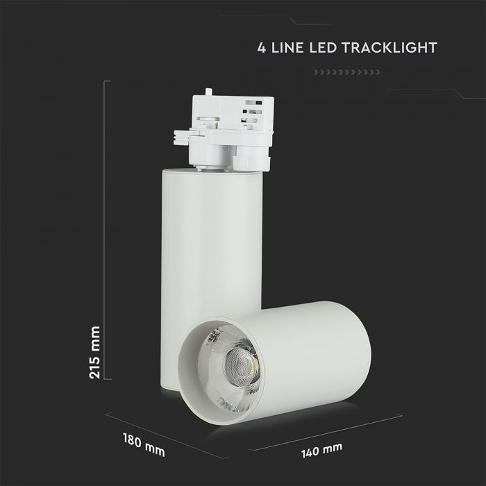 30W(2700Lm) LED-ljusramp, 5 års garanti, IP20, V-TAC, varmvit 3000K