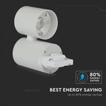 15W(1350Lm) LED sliežu prožektors 3 fāžu, IP20, V-TAC, silti balta gaisma 3000K