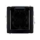 Kontaktligzdas mehānisms, ar aizsardzību pret šļakatām, 2P+Z SCHUKO (caurspīdīga atloka)