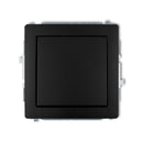 Enpolig brytarmekanism DECO, z/a, IP20/IP44, svart