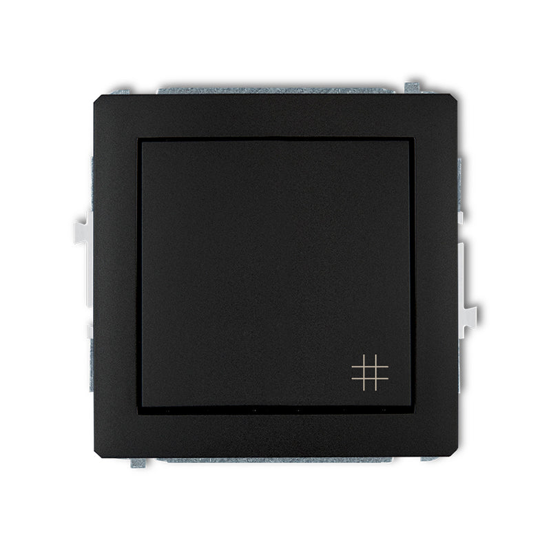 Korsbrytarmekanism DECO, z/a, IP20/IP44, svart