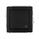 Korsbrytarmekanism DECO, z/a, IP20/IP44, svart