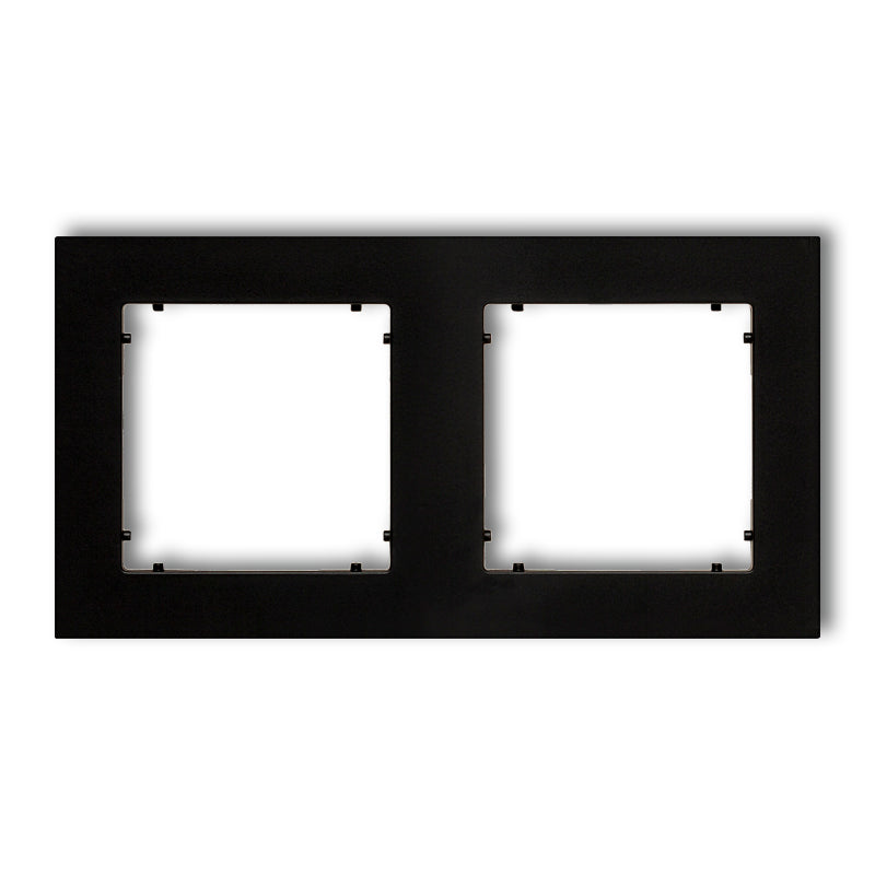 Universāls 2-vietīgs plastmasas rāmis MINI, melns