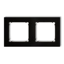 Universāls 2-vietīgs plastmasas rāmis MINI, melns