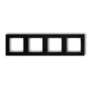 Universāls 4-vietīgs plastmasas rāmis MINI, melns