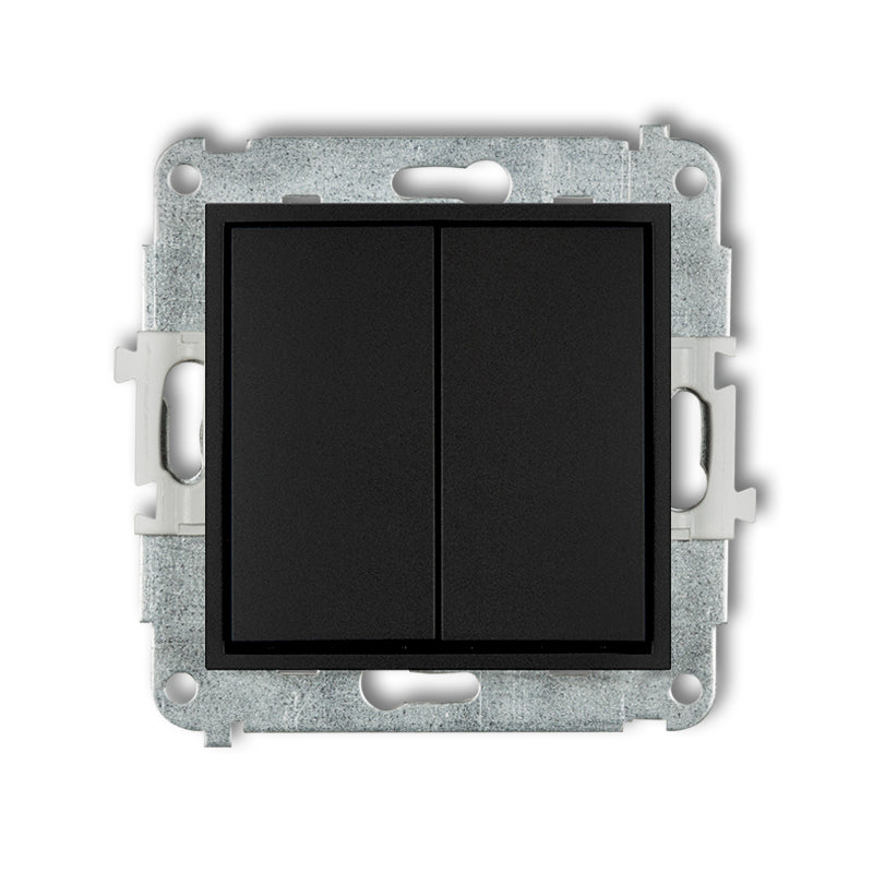 Механизм переключения 1+1 MINI, z/a, IP20/IP44, черный