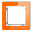 Vienrindas universālais rāmis - stikla efekts (rāmis: oranžs; aizmugurē: balts)