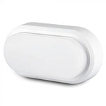 8W(560Lm) LED plafons, ovāls, balts, IP54, V-TAC, neitrāli balta gaisma 4000K