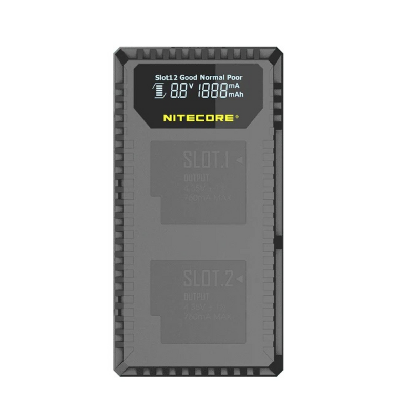 Зарядное устройство для аккумуляторов GoPro HERO 5, выход 4,35 В, 750 мА*2MAX