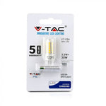 G4 3.2W(385Lm) 12V LED лампа V-TAC SAMSUNG CHIP, 5 лет гарантии, 6400K холодный белый свет