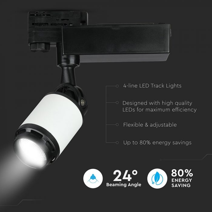 10W (800Lm) LED valgusti, IP20, V-TAC, neutraalne valge 4000K
