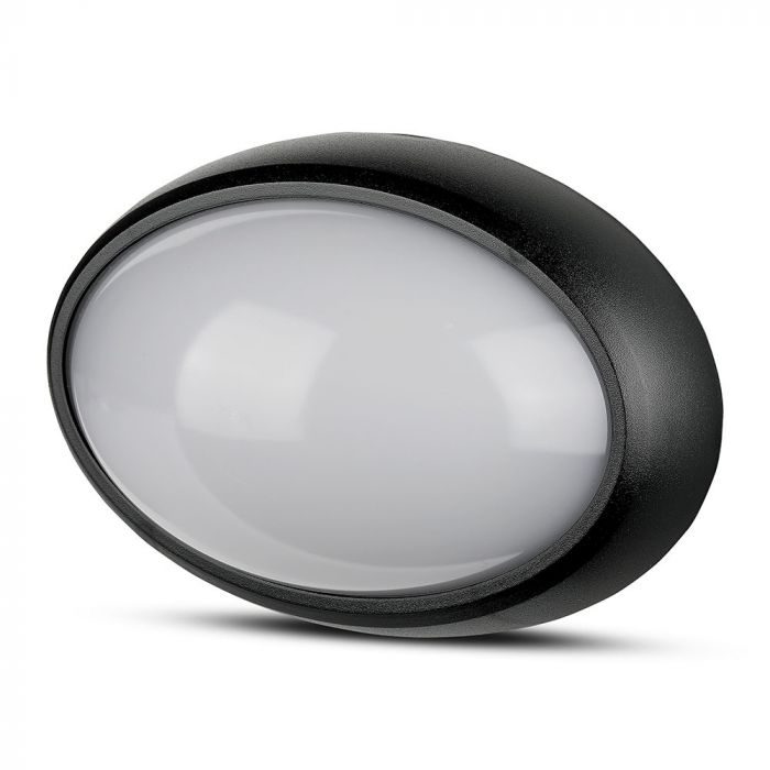 12W(840Lm) LED plafons, IP54, ovāls, V-TAC, silti balta gaisma 3000K