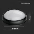 12W(840Lm) LED ceiling light, IP54, oval, V-TAC, warm white light 3000K