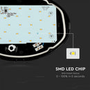 12W(840Lm) LED ceiling light, IP54, oval, V-TAC, warm white light 3000K