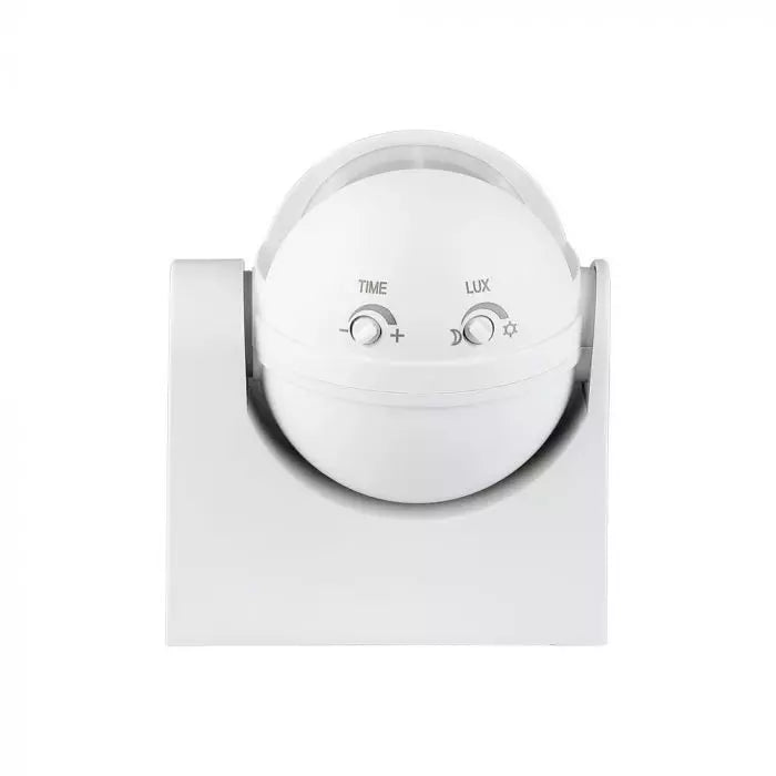 Infrared motion sensor, adjustable time and LUX (Max 300W LED), IP44, V-TAC
