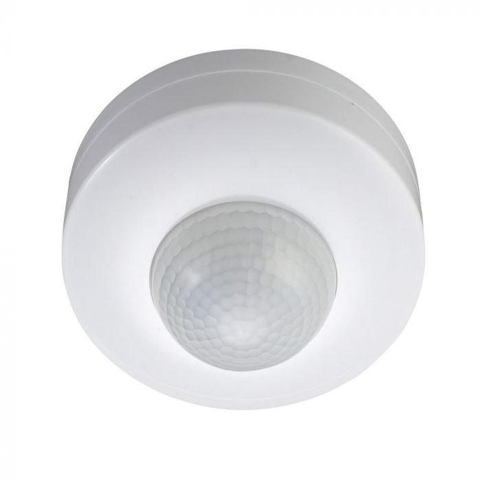 Infrasarkanais kustības sensors 360°, griestu, regulējams laiks un LUX (līdz 300W), V-TAC