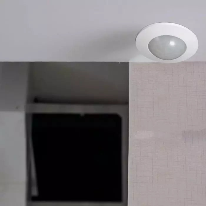 Infrared motion sensor, ceiling, adjustable time and LUX (up to 300W), V-TAC