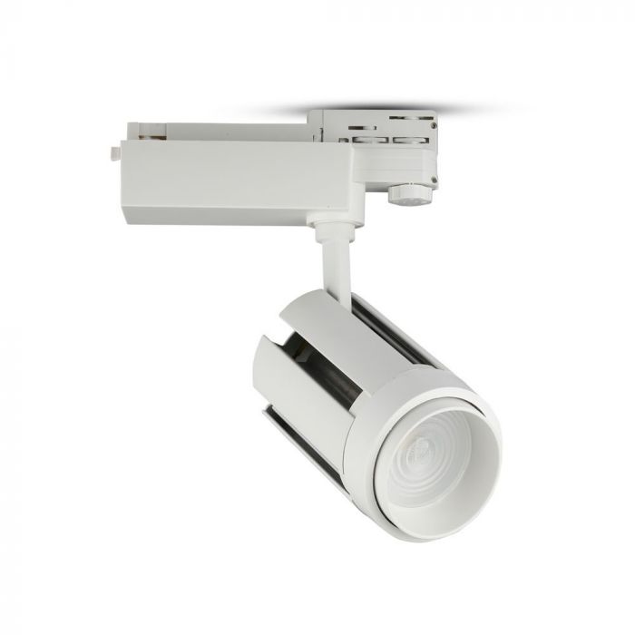 35W(2900Lm) profesionālais LED CREE sliežu prožektors, IP20, V-TAC, garantija 5 gadi, auksti balta gaisma 6500K