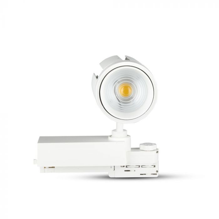 35W(2900Lm) profesionālais LED CREE sliežu prožektors 3 fāžu, IP20, V-TAC, auksti balta gaisma 6500K