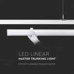 50W(8000Lm) LED linjär strålkastare V-TAC Master, 120°, 5 års garanti, PRO, IP20, utan kontakt (kabelanslutning), neutralvitt ljus 4000K