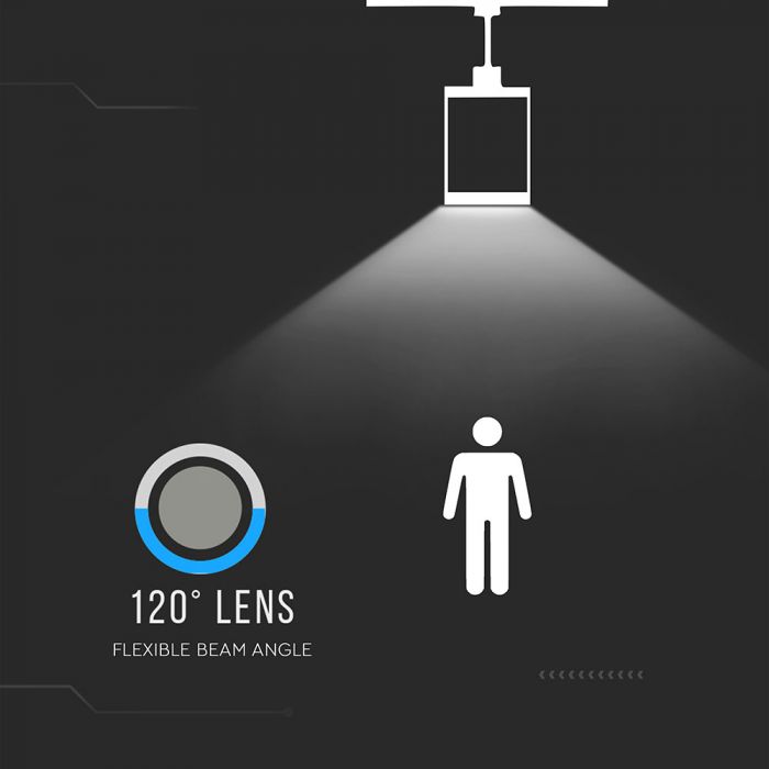 50W(8000Lm) LED linjär strålkastare V-TAC Master, 120°, 5 års garanti, PRO, IP20, utan kontakt (kabelanslutning), neutralvitt ljus 4000K