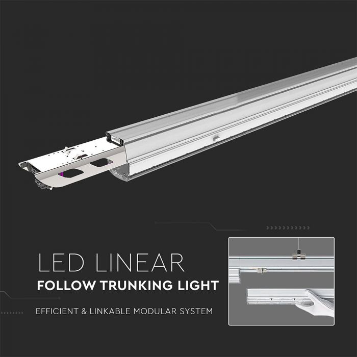 50W(8000Lm) extension for linear luminaire 1362, warranty 5 years, PRO, IP20, without plug (cable connection), neutral white light 4000K