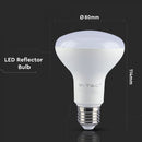 E27 10W(800Lm) LED-pirn, R80, V-TAC SAMSUNG PRO, 5 aastat garantiid, 6400K jaheda valge valgus