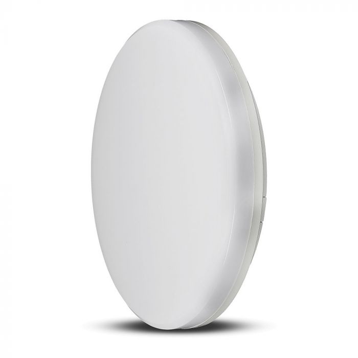 15W(1250Lm) LED plafons, IP44, apaļš, V-TAC, auksti balta gaisma 6400K