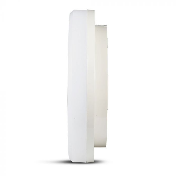 15W(1250Lm) LED plafons, IP44, apaļš, V-TAC, auksti balta gaisma 6400K