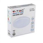 15W(1250Lm) LED plafons, IP44, apaļš, V-TAC, auksti balta gaisma 6400K