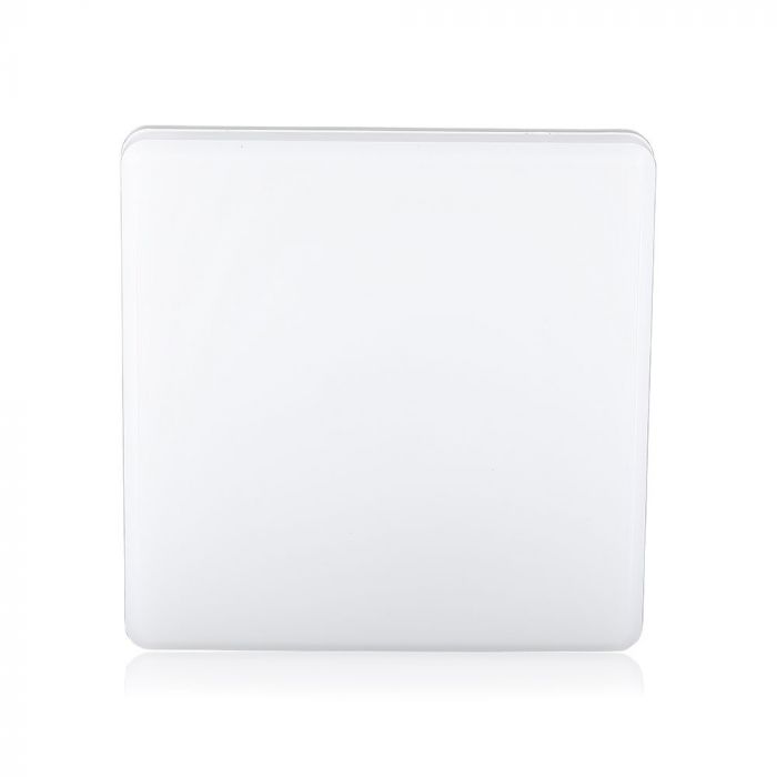 15W(1250Lm) LED plafons, IP44, kvadrāts, V-TAC, silti balta gaisma 3000K
