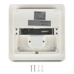 15W(1250Lm) LED plafons, IP44, kvadrāts, V-TAC, silti balta gaisma 3000K