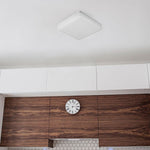 15W(1250Lm) LED plafons, IP44, kvadrāts, V-TAC, silti balta gaisma 3000K