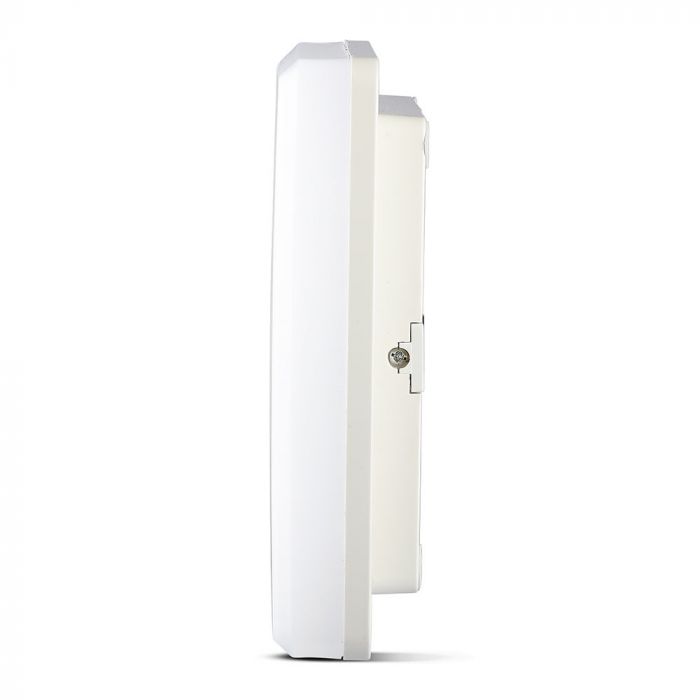 15W(1250Lm) LED plafons, IP44, kvadrāts, V-TAC, silti balta gaisma 3000K