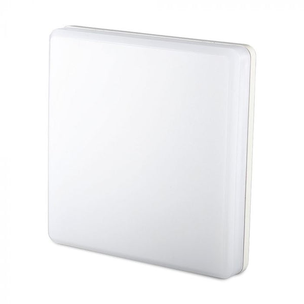 15W(1500Lm) V-TAC SAMSUNG LED ceiling, square, white, IP44, IK08, cold white light 6500K