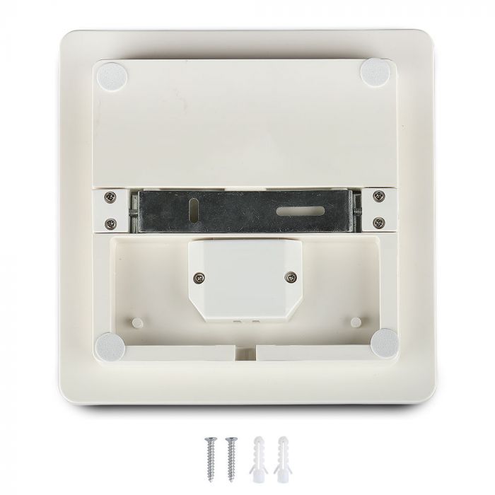 25W(2500Lm) V-TAC SAMSUNG LED плакат, квадратный, белый, IP44, IK08, нейтральный белый свет 4000K