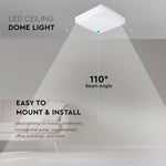 25W(2500Lm) V-TAC SAMSUNG LED plakat, ruudukujuline, valge, IP44, IK08, neutraalne valge valgus 4000K