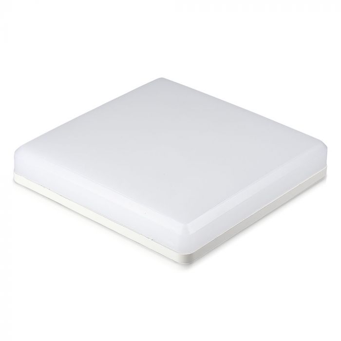 25W(2500Lm) V-TAC SAMSUNG LED ceiling, square, white, IP44, IK08, neutral white light 4000K