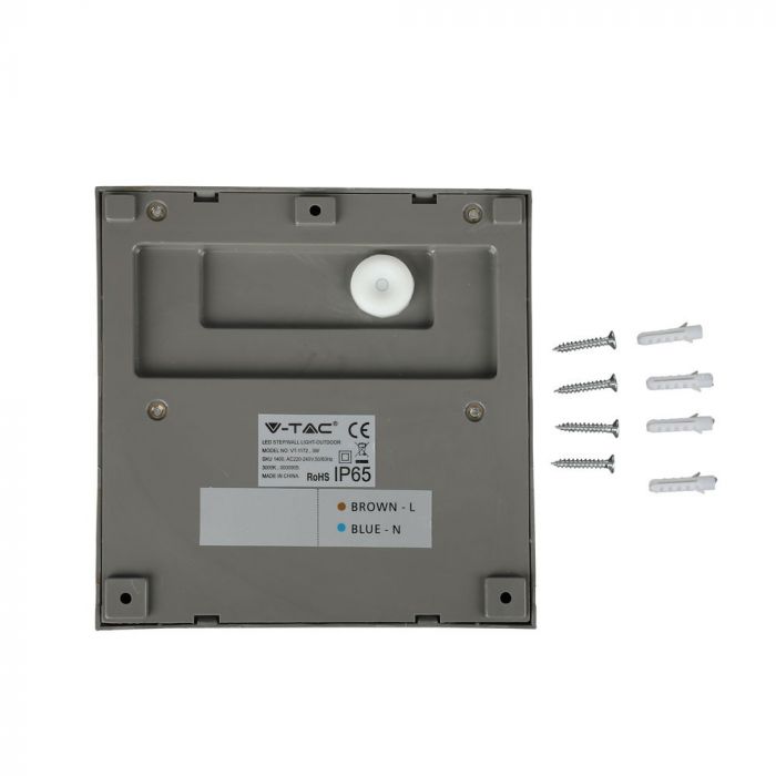 3W(210Lm) LED trepikoda, kandiline, V-TAC, IP65, neutraalne valge 4000K
