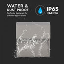 3W(210Lm) LED-trapphusarmatur, kvadratisk, V-TAC, IP65, neutralvit 4000K