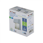 3W(210Lm) LED Kāpņu gaismeklis, kvadrāta, V-TAC, IP65, neitrāli balta gaisma 4000K