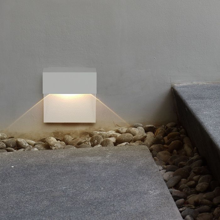 3W(210Lm) LED-trapphusarmatur, kvadratisk, V-TAC, IP65, neutralvit 4000K