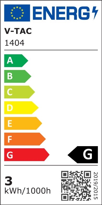 3W(210Lm) LED Kāpņu gaismeklis, apaļš, V-TAC, IP65, silti balta gaisma 3000K