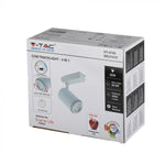 Sample sale_45W(3000Lm) LED COB track spotlight, variable light temperature 2800K/4000K/6000K, dimmable, IP20, V-TAC
