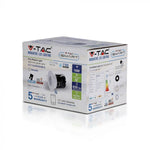 10W(850Lm) LED BLUETOOTH infälld trapphusarmatur, rund, vit, V-TAC, IP65, 2700-6500K