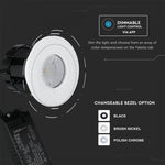 10W(850Lm) LED BLUETOOTH infälld trapphusarmatur, rund, vit, V-TAC, IP65, 2700-6500K