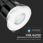 10W(850Lm) LED BLUETOOTH infälld trapphusarmatur, rund, vit, V-TAC, IP65, 2700-6500K
