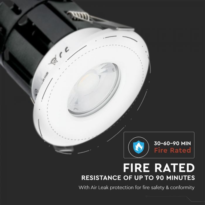 10W(850Lm) LED BLUETOOTH infälld trapphusarmatur, rund, vit, V-TAC, IP65, 2700-6500K