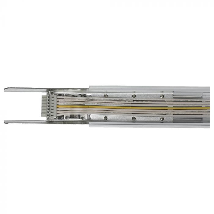S LINE FOLLOW TRUNKING RAIL, 8WIRES-WHITE, IP20, V-TAC